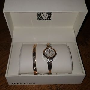 Anne Klein watch and bangle
